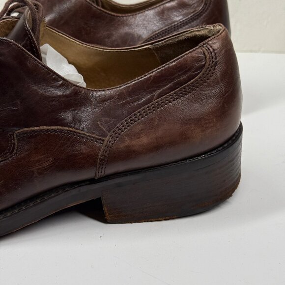 Kenneth Cole New York Mens Oxford Shoes Brown Leather Lace Up Size 11.5M - Picture 6 of 12